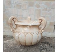 VASO ORCIO CALICE FIORIERA PER PIANTE E FIORI DA GIARDINO ESTERNO IN CEMENTO