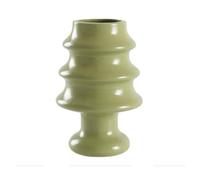 Vaso ornamentale in ceramica a forma di 2026, aspetto unico, adatto a tutti i tipi di composizioni, un punto culminante per la casa che qualsiasi stanza (piccolo, verde chiaro, 18 cm)