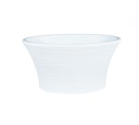 Vaso ovale in resina Narciso 65 cm.