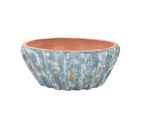 Vaso ovale per piante da giardino in terracotta blu 51 cm Ostrya