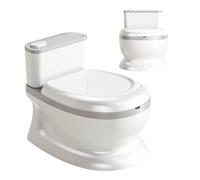 Vaso Per Bambini Per L'Educazione Al Vasino Base Antiscivolo con Pulsante | Sedia Vasino Per Bambini Per Maschi 1-3 Anni Bagno Camera da Area Giochi Asilo