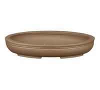 Vaso per bonsai ovale in gres 25,5x17x3,5 cm - XM015