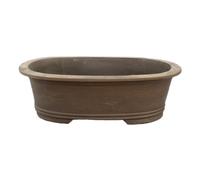 Vaso per bonsai ovale in gres 25x17x7 cm - GL9c