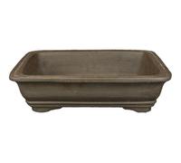Vaso per bonsai rettangolare in gres 31,5x24x6,5 cm - GL38c