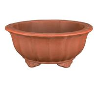 Vaso per bonsai rotondo (forma a fior di loto) in gres 53x53x20,5 cm - GLA28a