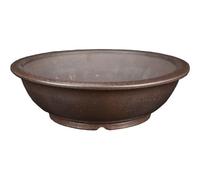 Vaso per bonsai rotondo in gres 22,5x22,5x6,5 cm - B084c