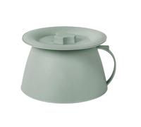 Vaso per camera da, portatile, 1,5 l, con coperchio e manico, per campeggio, secchio da camera per uomini, donne, giovani, famiglia, amici, adolescenti