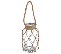 Vaso per candele in vetro H26cm