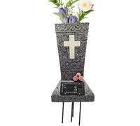 Vaso per cimitero, decorazione per lapidi, vasi da fiori per donne, veterani, giardino, , strada, cortile, prato, vacanze