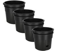 Vaso per coltivare patate sul balcone, nero, 29,5 cm, set da 4