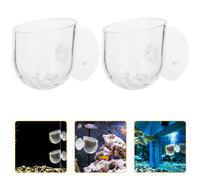 Vaso per coppette per piante acquatiche in cristallo 2Pc con ventose 2X