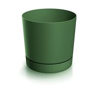 Vaso per fiori Ø 17 cm, altezza 17 cm | Coprivaso dal design elegante in plastica durevole, resistente alle intemperie e ai raggi UV | Vasi per fiori per un'elegante progettazione di giardini e