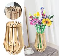 Vaso per fiori 3D per fiori, puzzle in legno, vaso per bouquet, vaso per rose, girasoli, tulipani e orchidee, stile boho, minimalismo nordico, per la decorazione della casa