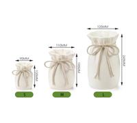 Vaso per fiori con fiocco - di alta qualità - varie misure