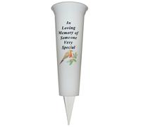 Vaso Per Fiori Da Cimitero Con Punta Immagine Di Robin - Qualcuno Di Speciale