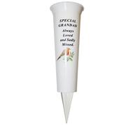 Vaso Per Fiori Da Cimitero Con Punta Immagine Di Robin - Scegli Design