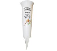 Vaso Per Fiori Da Cimitero Con Punta Immagine Di Robin - Scegli Design
