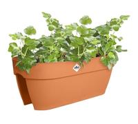 Vaso per fiori - ELHO - Vibia Campana Flower Bridge 60 - Marrone - L 26 x P 59 x H 22 cm - Balcone/Esterno - 100% riciclato
