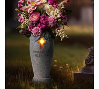 Vaso per fiori in resina per tomba del cimitero Decorazione per lapide