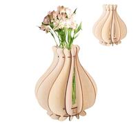 Vaso per Fiori Lego, Vaso in Legno per Bouquet,Vaso per Fiori Vaso Puzzle 3D,Supporto per Lego,per Lego, Rose Lego, Fiori di Ciliegio, Girasole, Tulipani, Narcisi Lotus,Lego Amanti Dei Fiori