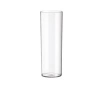 Vaso per fiori trasparente, vaso alto cilindrico in plastica, trasparente, per centrotavola, vasi in plastica per fiori, infrangibile, effetto acrilico, rotondo, decorativo, per casa, tavolo di nozze