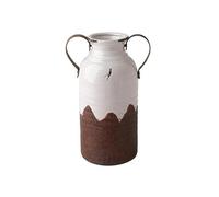 Vaso per Fiori Vaso in ceramica a doppio orecchio retrò Old Craft da 1800 ml, decorazione for tavolo d'ingresso, leggermente imperfetto Arredamento per la Casa