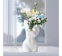 Vaso per il corpo femminile Vaso per il corpo Boho Decorazione: Nizirioo moderno ed elegante, vaso in ceramica minimalista, per articoli di cancelleria, pennelli per il trucco, piante, fiori secchi
