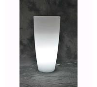 Vaso Per Interno/Esterno Mod. Home Light Tondo Cm.40X90H.Col. Ghiac/Bianco