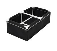 Vaso per la coltivazione di ortaggi all'aperto, letto rialzato in tessuto, 100 x 50 x 30 cm, aiuole rialzate con telaio, borsa rettangolare per piantare piante con telaio per verdure, fragole, patate