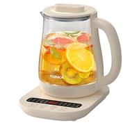 Vaso per la salute multifunzionale, vaso per la salute in vetro per uso domestico da 1,8 litri, bollitore multifunzionale da 800 W, macchina per il tè, bollitore elettrico per l'acqua calda, vaso per
