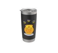 Vaso per miele con api cartone animato miele natura design Bicchiere termico in acciaio inox doppia parete