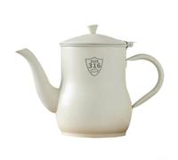 Vaso per olio in acciaio inox con filtro, contenitore per olio da cucina e filtro per grasso, barattolo spesso per condimenti da cucina, bottiglia dispenser di grande capacità (1500 ml bianco)
