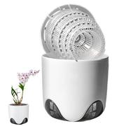 Vaso per orchidee con fori - Dendrobium, vaso per orchidee a doppio strato con fori | di guida alle radici per libreria, davanzale, balcone, scrivania