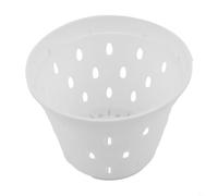 Vaso per orchidee in plastica scanalato, 14 cm, con pareti ventilate e base per un flusso d'aria e un drenaggio costanti (1 pezzo)