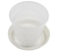 Vaso per orchidee in plastica trasparente, con fori per l'aria e design per il controllo delle radici per un migliore drenaggio e flusso d'aria, trasparente, leggero, traspirante, con supporto, per