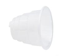 Vaso per orchidee in resina trasparente con scanalature guida per radici, contenitore in plastica ventilato per la cura delle piante da giardino e casa, buon drenaggio (M)