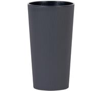 Vaso per Piante Basamento Fiore da Locon Striscia 25 CM Plastica Grigio