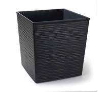 Siena Garden - Vaso per piante Biron, in plastica, 25 cm, colore: grafite