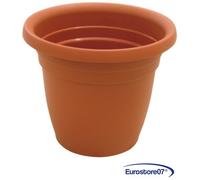 Vaso per piante campana thea in plastica - colore terracotta ø cm.45x34h. pz 6
