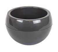 Vaso per piante con piedini eleganti - Antrazite con scarico dell'acqua, rotondo, Ø 30 cm, 6,5 l, per interni ed esterni