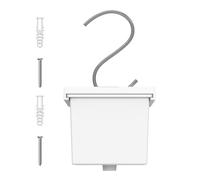 Vaso per piante da interno dal soffitto, cestino verticale regolabile con coperchio e gancio, vaso per piante da terra, per finestra, camera da , dormitorio, ufficio, piano di lavoro