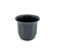 Vaso per piante, diametro 9 cm, per piccoli vasi di fiori, cactus, colore grigio