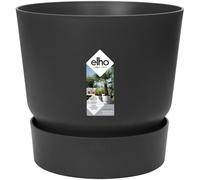 Vaso per piante Elho Greenville in plastica con serbatoio Ø 16 x H 15 cm nero Nero
