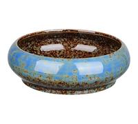 Vaso per Piante Grasse Creativo in Ceramica Blu per Piante Idroponiche | Adatto a Pianta e Narciso, Uso da Scrivania e Ufficio, Finitura Ceramica, Aspetto Curato