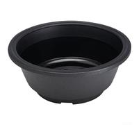 Vaso per piante grasse in plastica con fondo perforato per una crescita sana delle radici e drenaggio in design minimalista circolare (A)