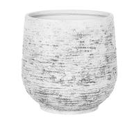 Vaso per Piante in Argilla Sintetica Grigia Rotondo 37 x 32 cm Dioni