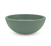 Vaso per piante in plastica, rotondo, verde, 39 cm, in materiale riciclato, rotondo, per giardino, terrazza, balcone