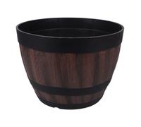 Vaso per piante in resina Fioriere rustiche a forma di botte di whisky Vaso di