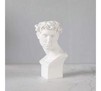 Vaso per piante in stile greco romano, classica urna per interni ed esterni, decorazione artistica per vasi di fiori in resina resistente, 18 x 28 cm, perfetta per la decorazione della casa e del
