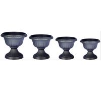 Vaso Per Piante Roma ∅25-46 Cm Vaso H:23-44,6 Cm Antracite